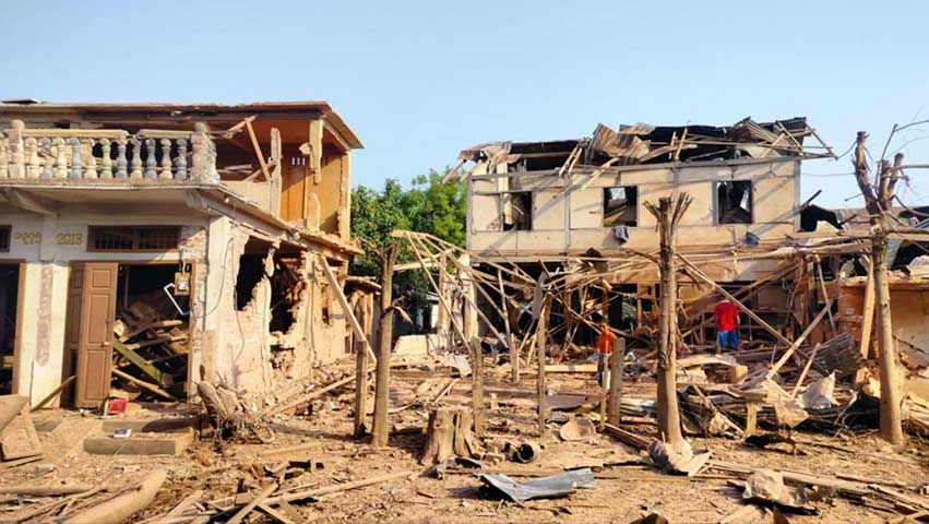 ကနီမြို့နယ် ဆူးလေကုန်းရွာကို စစ်တပ်က လေယာဉ်ဖြင့်ဗုံး ၄ ကြိမ်ကြဲ