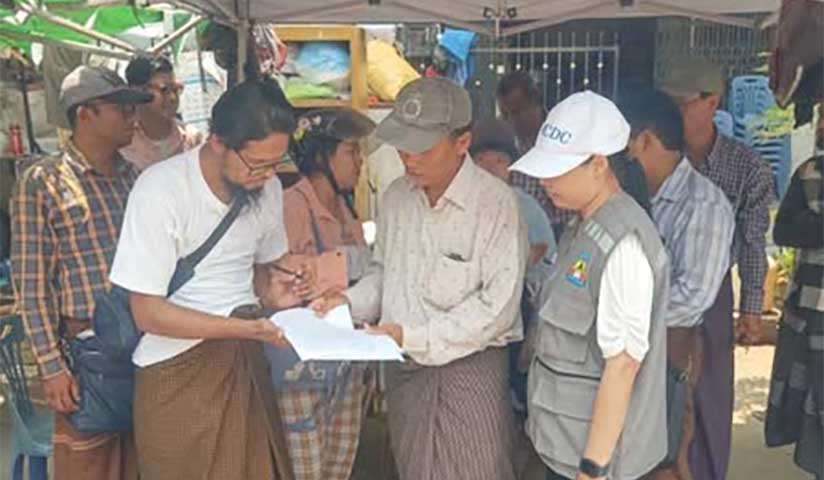 ငလျင်သင့် အဆောက်အအုံအပျက်အစီးများ အမြင်တင့်စေရန် မန္တလေးစည်ပင် သွပ်ပြားကာခိုင်း