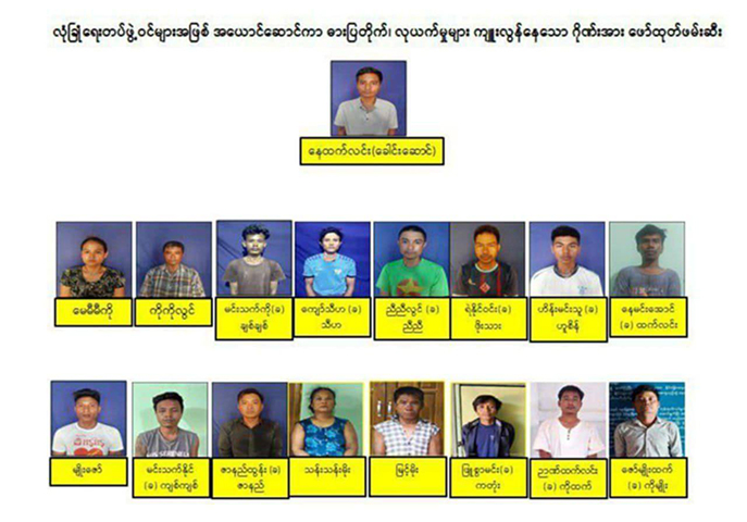 မန္တလေးတွင် လုယက် ဓားပြတိုက်နေသည့် ၁၇ ဦး ဂိုဏ်းကို ဖမ်းမိ၊ တိုက်ရာပါရွှေများ မမိ