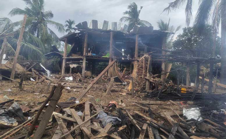 မင်းကင်းမြို့နယ်ကို စစ်တပ်ကဗုံးကြဲ၊ ပြည်သူ ၁၁ ဦး သေဆုံး