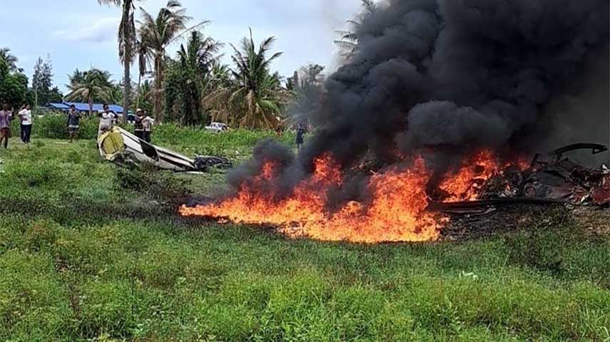 ထိုင်းတော်ဝင်ရဲတပ်ဖွဲ့ ရဟတ်ယာဉ် ပျက်ကျ၊ ရဲအရာရှိ ၃ ဦးသေဆုံး