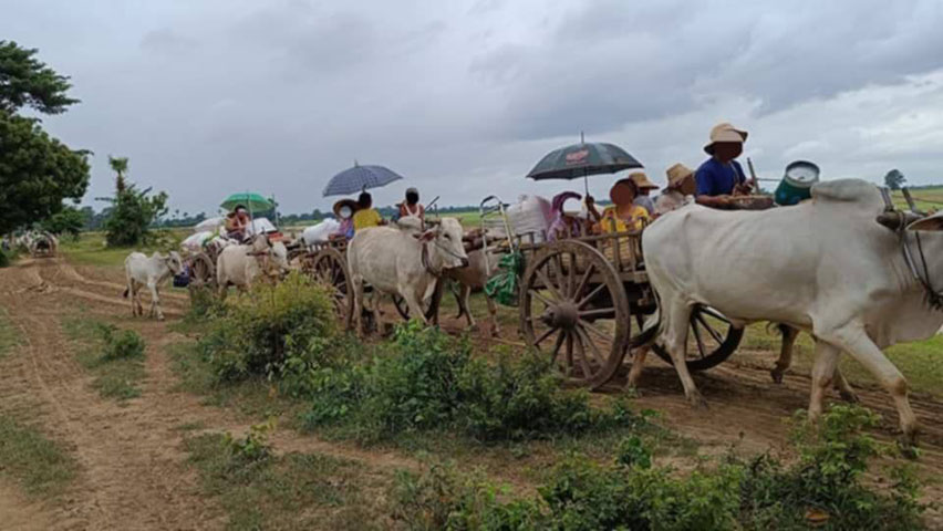 စစ်တပ် စစ်ကြောင်းထိုးနေသဖြင့် ဘုတလင် ရွာ ၈ ရွာက ပြည်သူများ ထွက်ပြေးနေရ