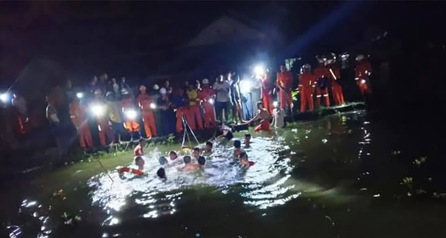 ဝါးခယ်မတွင် ရေဆင်းကူးသည့်ကလေး ၁ ဦး ရေနစ်သေဆုံး