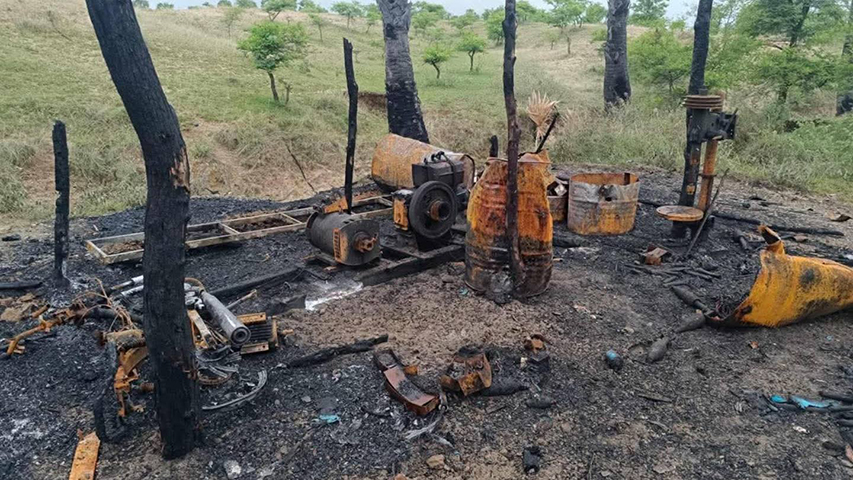 ပခုက္ကူမြို့နယ်တွင် စစ်တပ်စစ်ကြောင်း မီးရှို့ဖျက်ဆီးသဖြင့် တော်လှန်ရေးတပ်စခန်းပျက်စီး