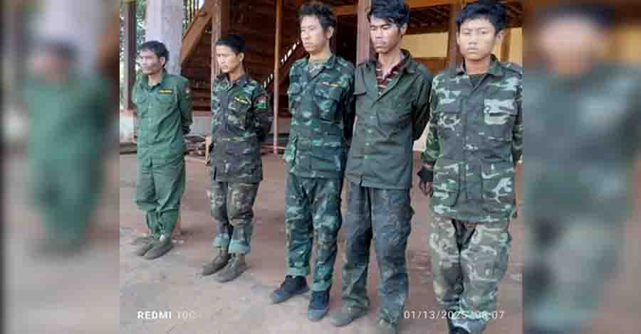 ဖမ်းဆီးခံရသည့် PNLA တပ်ဖွဲ့ဝင်များကို စစ်ကောင်စီ ပစ်သတ်