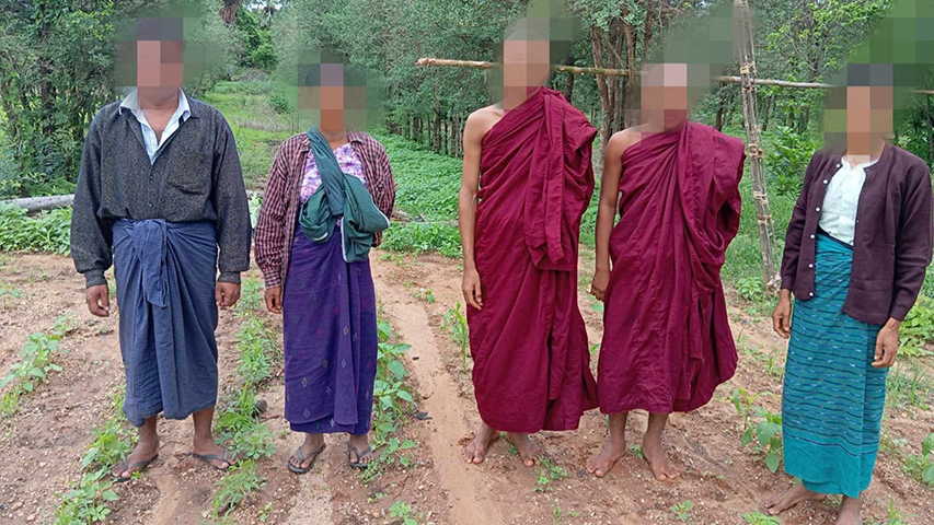 မြိုင်မြို့နယ်၊ ပျူစောထီးကျေးရွာက  ၅ ဦး တော်လှန်ရေးတပ်ဖွဲ့ထံ ခိုလှုံ