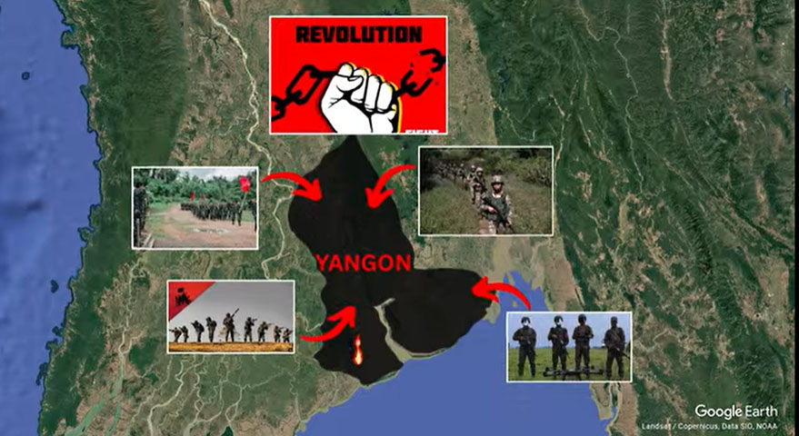 ရန်ကုန်တွင် တော်လှန်ရေးအဖွဲ့များက မေလအတွင်း စစ်ဆင်ရေး ၈ ကြိမ် ပြုလုပ်ခဲ့