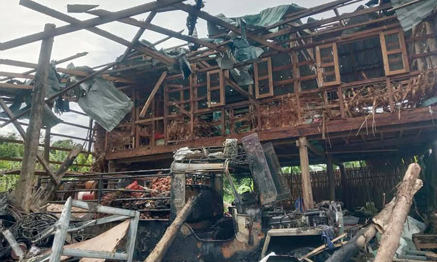 ဆောမြို့နယ်၌ လေကြောင်းတိုက်ခိုက်မှုကြောင့် ရခိုင်ကုန်သည် ၄ ဦး သေဆုံး 