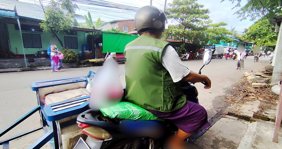 ရန်ကုန်တွင် ဘေးတွဲမောင်းသူများကို စစ်ယူနီဖောင်းအရောင် အင်္ကျီဝတ်ခိုင်း