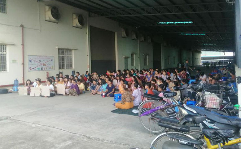 Rum Yang အထည်ချုပ်စက်ရုံက လုပ်သားများ၏ တောင်းဆိုမှု ခြိမ်းခြောက်မှုကြောင့် ရုပ်သိမ်းခဲ့ရ