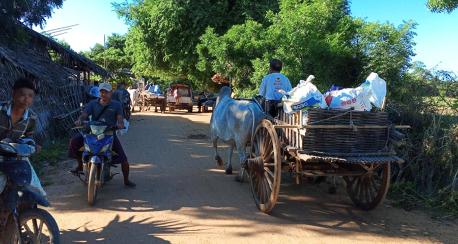 လက်ပံတောင်းတောင်အနီး စစ်ကောင်စီတပ်က စစ်ကြောင်းထိုး၊ ရွာသားများစစ်ဘေးရှောင်