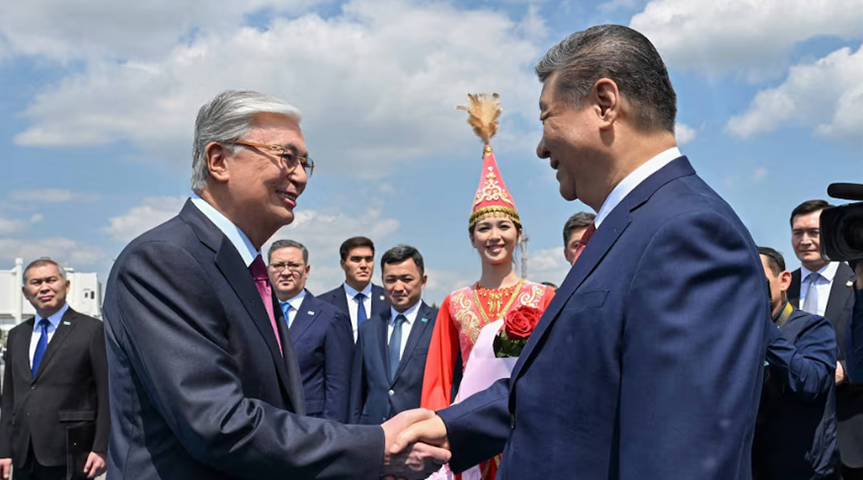 ကာဇက်စတန်၌ ကျင်းပသည့် တရုတ်-အလယ်အာရှ ထိပ်သီးအစည်းအဝေးကို ရှီကျင့်ဖျင်တက်