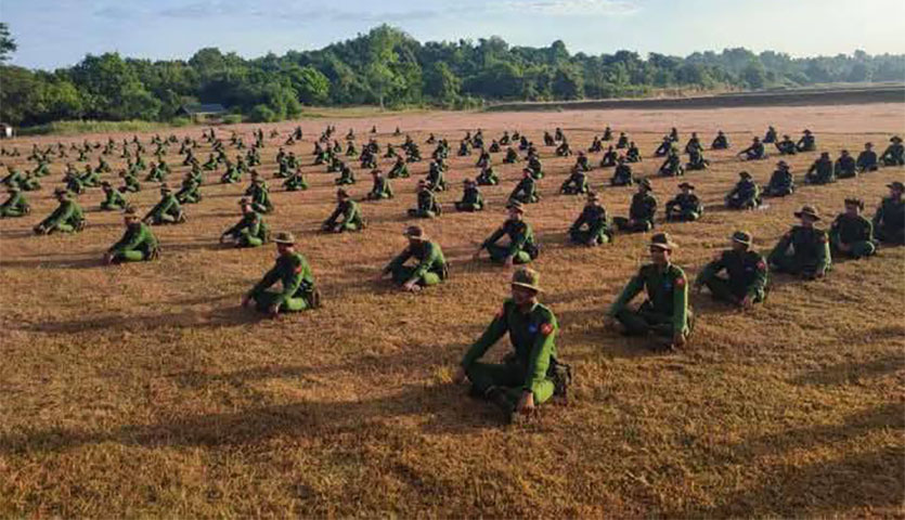 ဧရာဝတီတိုင်းမှစစ်မှုထမ်းလူငယ်များ မန္တလေးမှတဆင့် ကချင်ပြည်နယ်ဘက်ပို့ခံရ