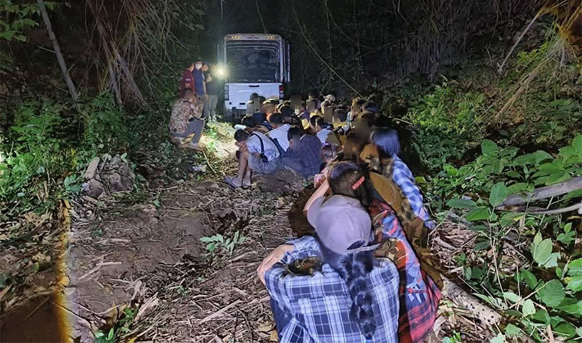 ကန်ကျနပူရီတွင် တရားမဝင် ဝင်ရောက်လာသည့် မြန်မာ ၄၀ ကျော် ဖမ်းဆီးခံရ