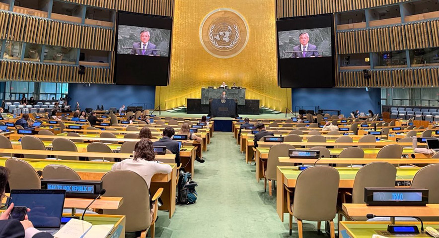 R2P အကောင်အထည်ဖော်ရန်နှင့် စစ်ခေါင်းဆောင်ကို ICC ဖမ်းဝရမ်းအမြန်ထုတ်ရန် ကုလညီလာခံ၌ သံအမတ်ကြီး တောင်းဆို 