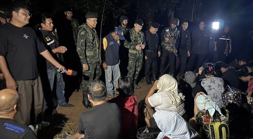 ကမ္ဘောဒီးယားနယ်စပ်မှ တရားမဝင် ဝင်လာသည့် ကျားဖြန့်အပါအဝင် ထိုင်း  ၃၃ ဦး အဖမ်းခံရ  