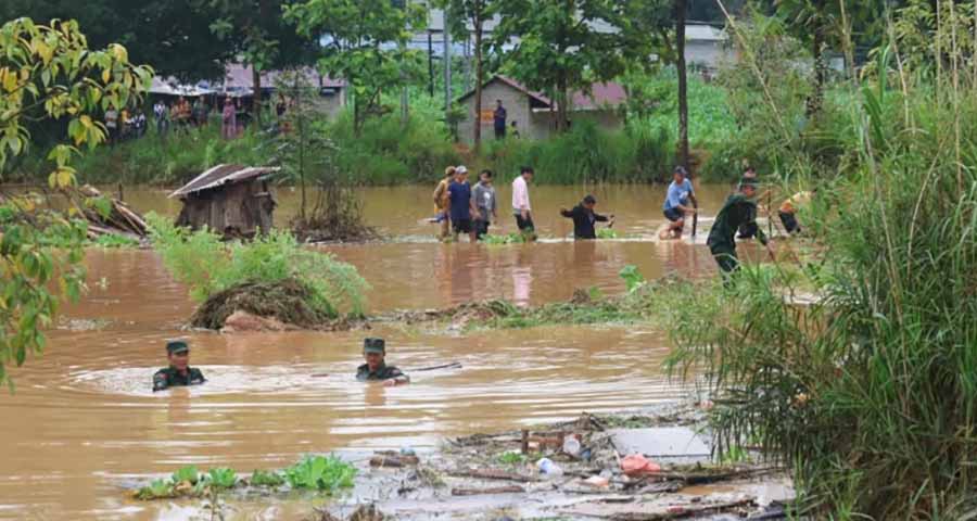 လောက်ကိုင်မြို့နယ်၌ ရေကြီးပြီး လယ်သမားမိသားစု ရေထဲမျောပါသေဆုံး