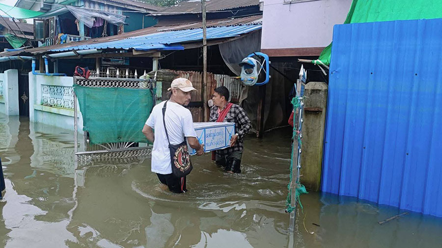 ရေကြီးနေသည့် ပဲခူးတွင် ကလေးငယ် ၁ ဦး ရေနစ်သေဆုံး
