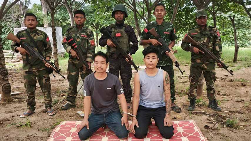 တောင်သာမြို့တွင် အရက်ဝယ်ထွက်လာသည့် ရဲ ၂ ဦးကိုဖမ်းမိ