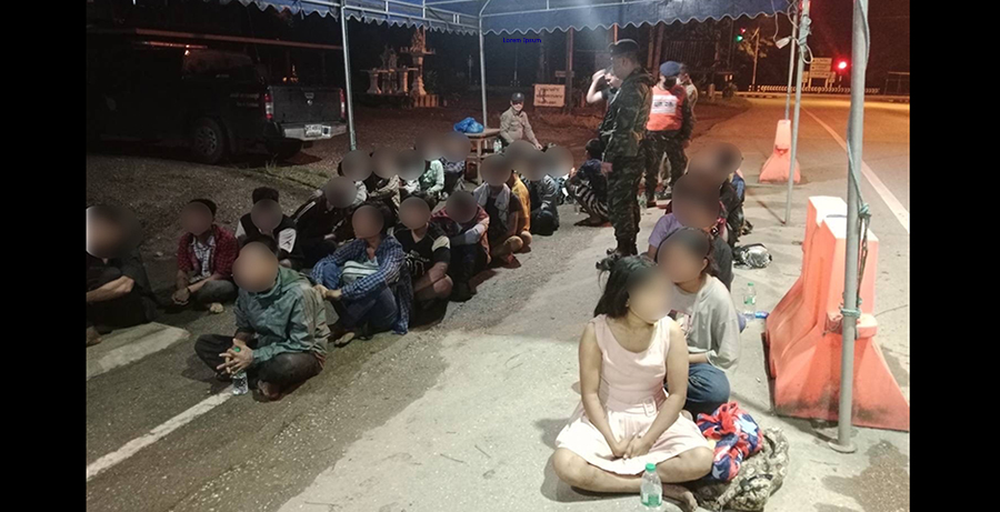 ကန်ကျနပူရီတွင် တရားမဝင်မြန်မာ ၂၇ ဦး ဖမ်းဆီးခံရ 