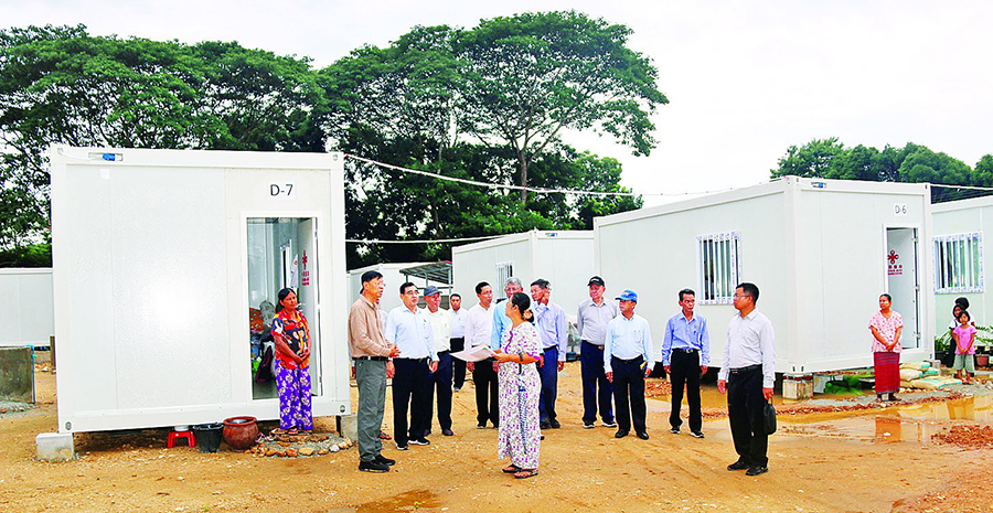 ငလျင်ဒဏ်သင့် ပို့ဆက်ဝန်ထမ်းများကို စစ်ကောင်စီက Container အိမ်များ၌ နေရာချ