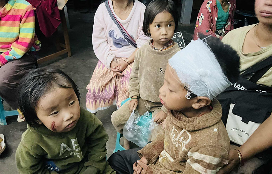 မိုးကုတ်တွင် လေကြောင်းတိုက်ခိုက်မှုကြောင့် ကလေးငယ် ၂ ဦးသေ၊ ၈ ဦး ဒဏ်ရာရ