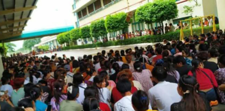 စက်ရုံအချို့တွင် ဒေးကြေးတိုးပေးပြီးနောက် အဆောင်ငှားခစျေးတက်မှု ကြုံတွေ့
