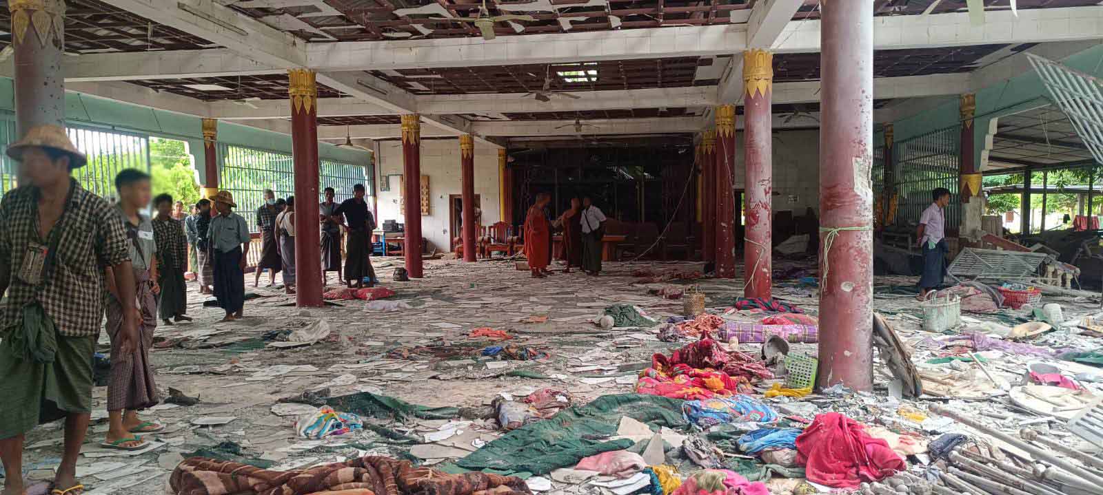 လင်းတလူးရွာ ဗုံးကြဲခံရမှုကြောင့် ဒဏ်ရာရသူများ ဆေးကုရန် အခက်ကြုံ