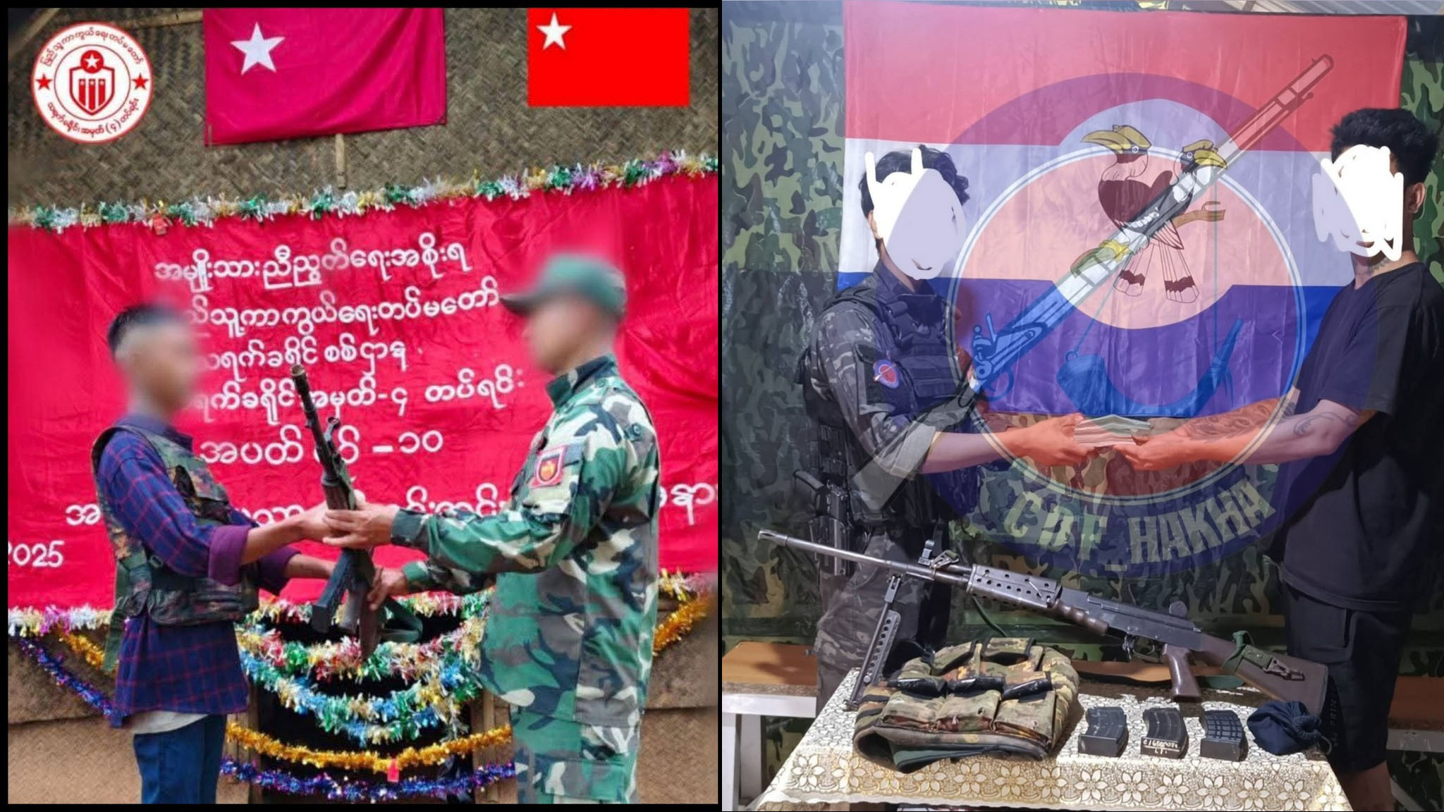 ဟားခါးနှင့် ငဖဲမြို့နယ်တို့တွင် စစ်ကောင်စီတပ်ဖွဲ့ဝင် ၁ ဦးဖမ်းမိ၊ ၂ ဦး အလင်းဝင်