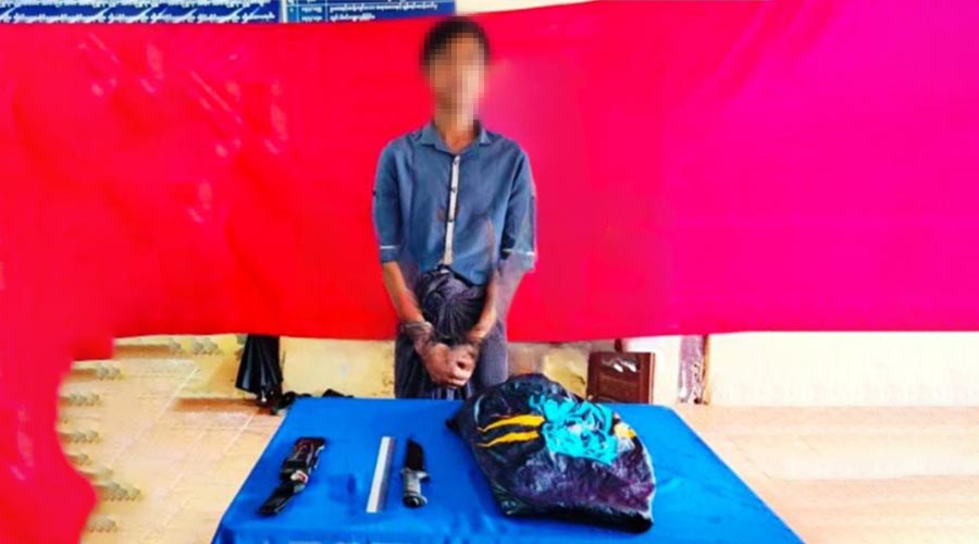 ဘားအံတွင် သားအဖ ၂ ဦးအား ဓားဖြင့်ထိုးသတ်ခဲ့သူကို ဖမ်းမိ