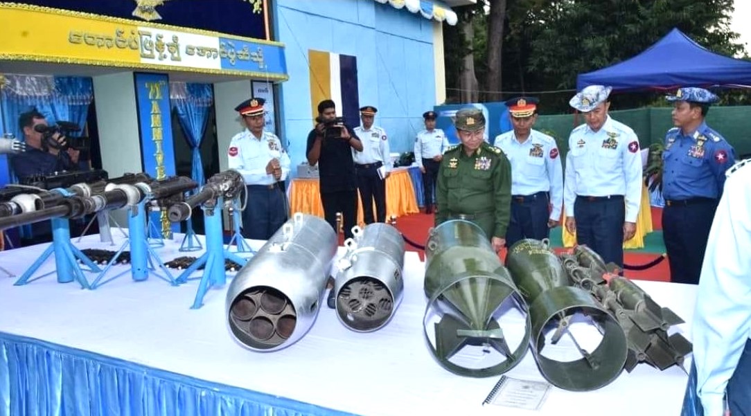 စစ်ကောင်စီတပ်အသုံးပြုသည့် ဝေဟင်ဗုံးများထုတ်လုပ်ရေး တရုတ်က ကူညီပေးနေ 