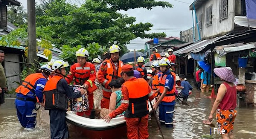 သံလွင်မြစ်ရေ ကြီးနိုင်သဖြင့် ဘားအံမြို့တွင် ကယ်ဆယ်ရေးစခန်းများ ပြင်ဆင်