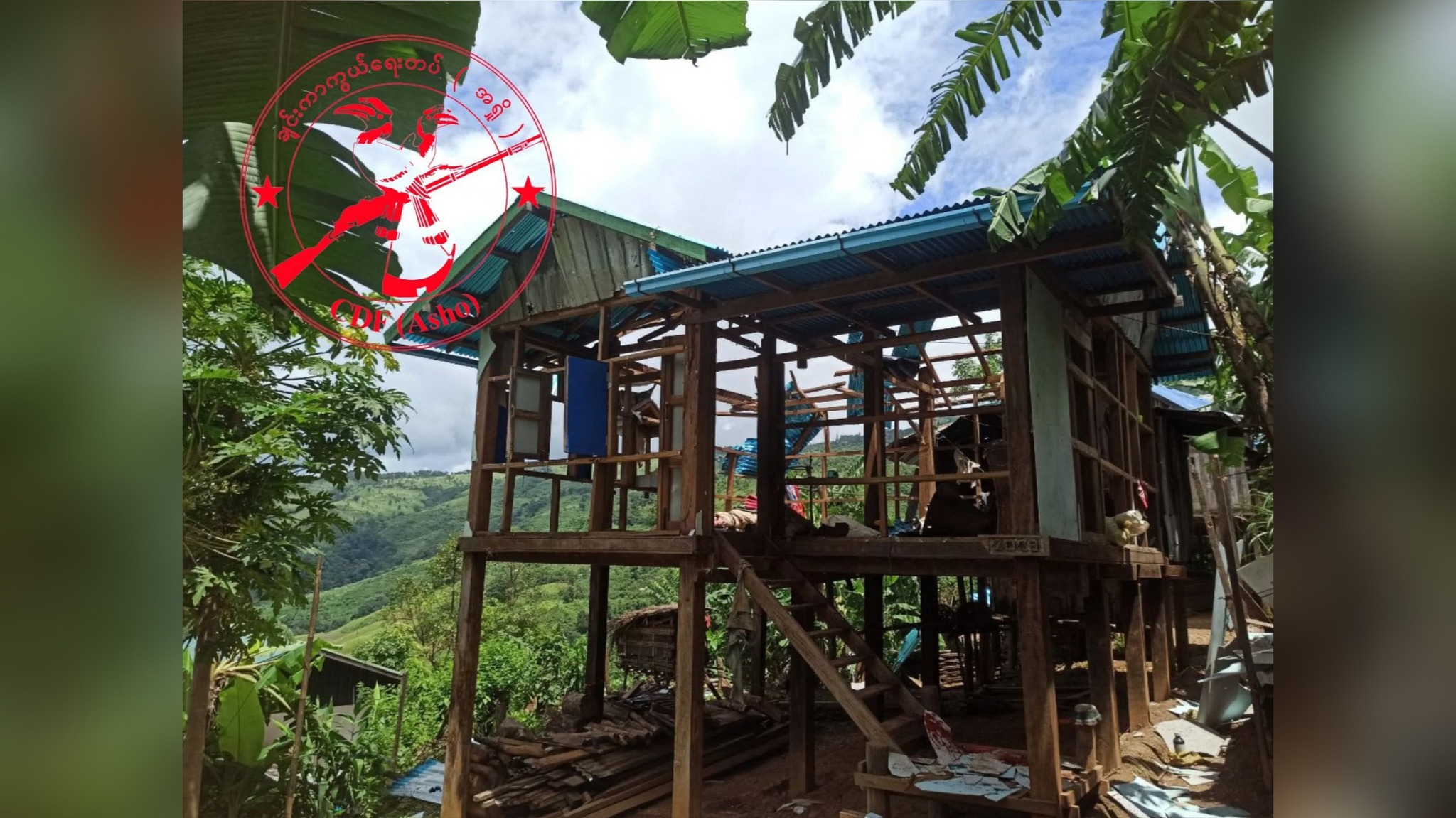 ငဖဲတွင် စစ်တပ်က ဗုံးကြဲသဖြင့် အဘွားအို ၁ ဦးသေဆုံး