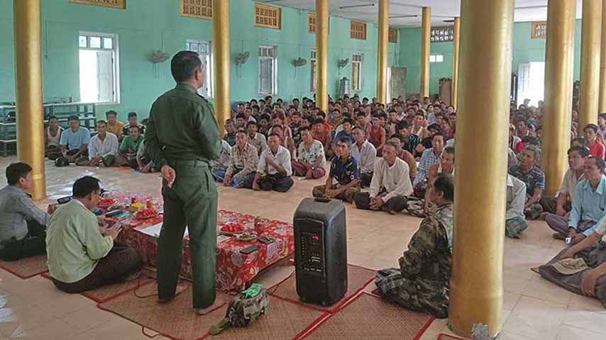 ကျောင်းကုန်းတွင် စစ်မှုထမ်းထောက်ပံ့ကြေး တအိမ်ကျပ် ၃ သိန်းခွဲအထိ အဆမတန်တိုးကောက်