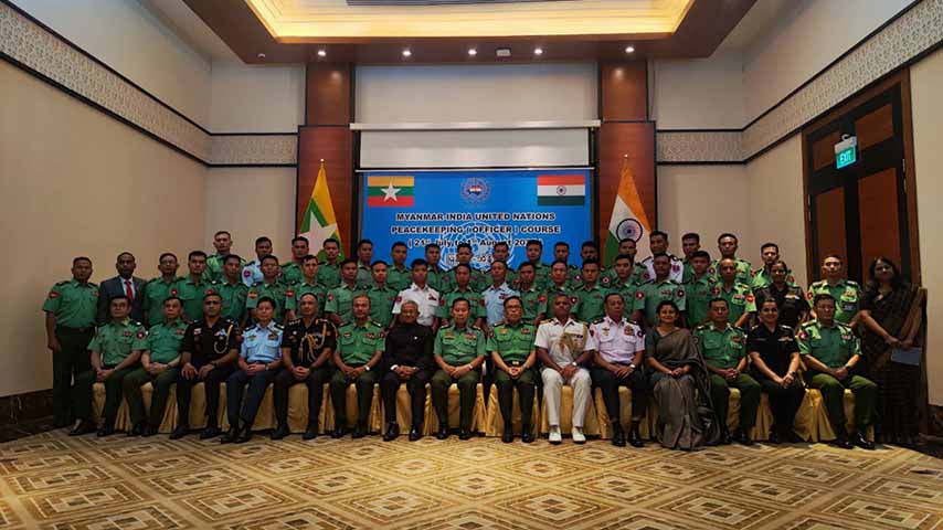 အိန္ဒိယစစ်တပ်က စစ်ကောင်စီတပ်ကို ကုလသမဂ္ဂ ငြိမ်းချမ်းရေးထိန်းသိမ်းမှုဆိုင်ရာ သင်တန်းပေး