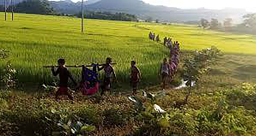 အမ်းတွင် မိုင်းနင်းမိသူ အမျိုးသား ၁ ဦး ခြေပြတ်