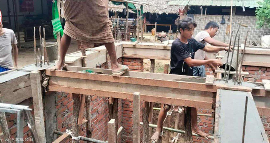 ရွှေဘိုနှင့် ဒီပဲယင်းတွင် ဗုံးဒဏ်ခံနိုင်သည့် မြေအောက်စာသင်ကျောင်း၊ ဆေးခန်းများ ဆောက်လုပ်