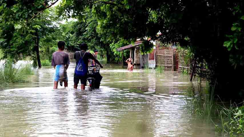 မြောက်ဦးနှင့် မင်းပြားက ကျေးရွာ ၂၀ ကျော်တွင် ရေကြီးနေ