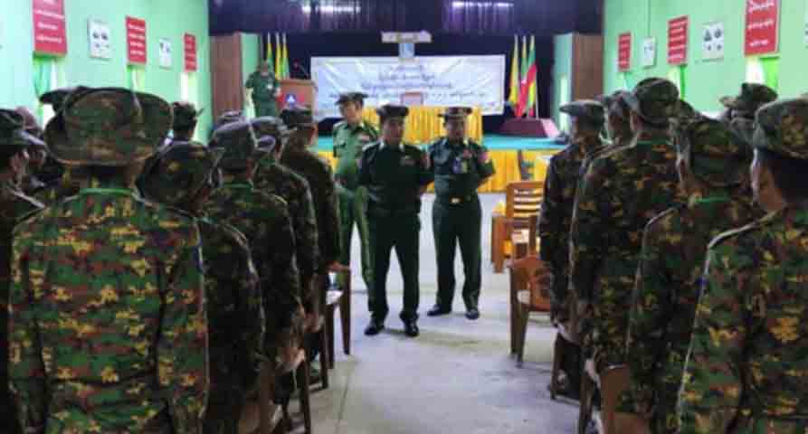ကပစ စက်ရုံများကို ကာကွယ်ရန် ပန်းတောင်းနယ်၌ စစ်သင်တန်း ဆက်တိုက်ပေးနေ
