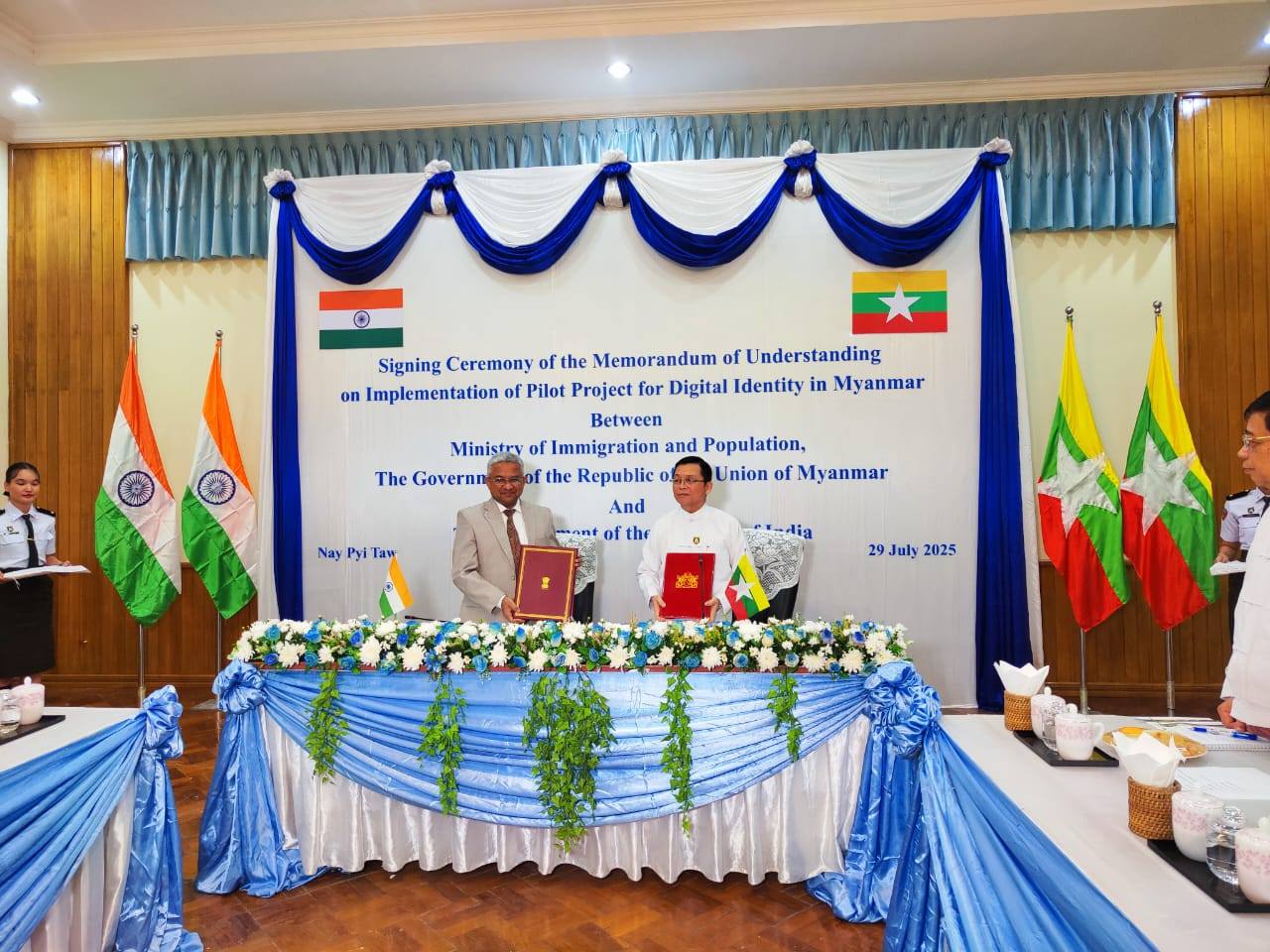 စစ်ကောင်စီ လုပ်ဆောင်နေသည့် Digital ID လုပ်ငန်းအတွက် အိန္ဒိယကူညီ