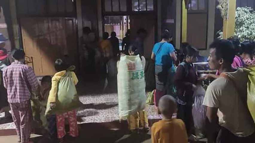ကျောက်မဲတွင် စစ်တပ်လက်နက်ကြီးကြောင့် သံဃာနှင့်ပြည်သူ သေဆုံး၊ စစ်ရှောင် ၁၀,၀၀၀ ကျော် စားနပ်ရိက္ခာ လိုအပ်