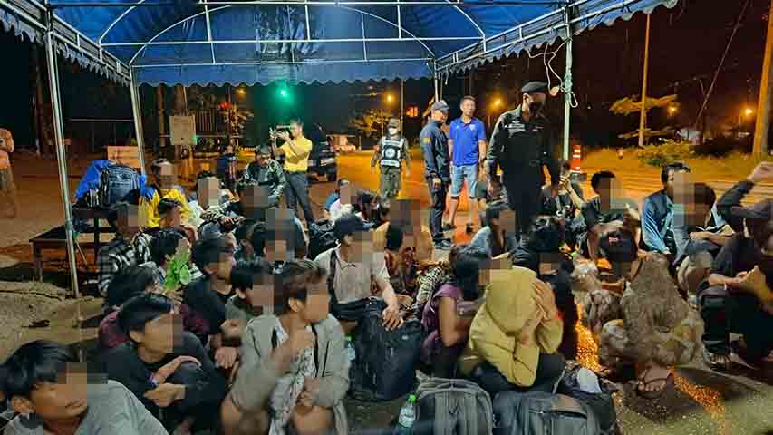 ထိုင်းတွင် တရားမဝင် မြန်မာလုပ်သား ၁,၀၀၀ ကျော် ဇူလိုင်လအတွင်း ဖမ်းဆီးခံရ
