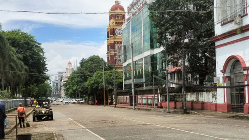 မဟာဗန္ဓုလပန်းခြံလမ်းကို  ပြန်ဖွင့်