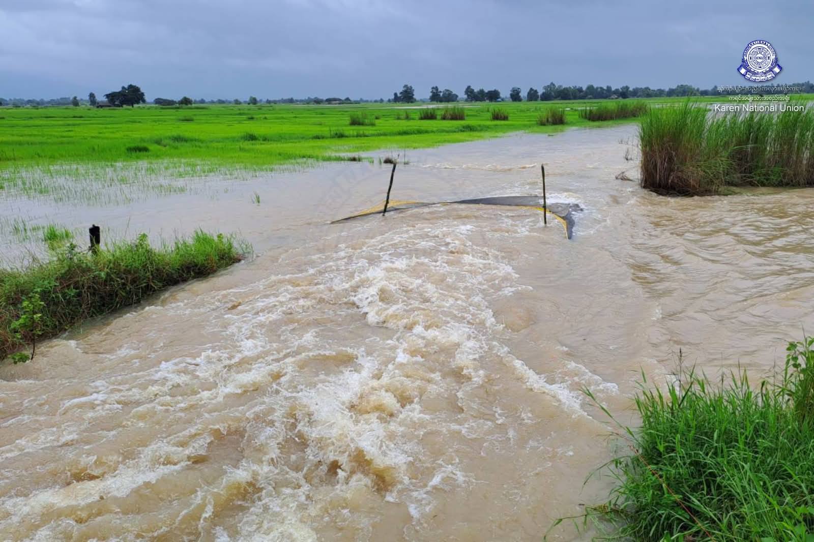 လယ်ဒို နှင့် မူးမြို့နယ်တွင် ရေကြီးပြီး ရွာ ၁၃၀ ကျော်ရေနစ်မြုပ်၊ လယ်ဧက ၃၄,၀၀၀ ကျော် ပျက်စီး