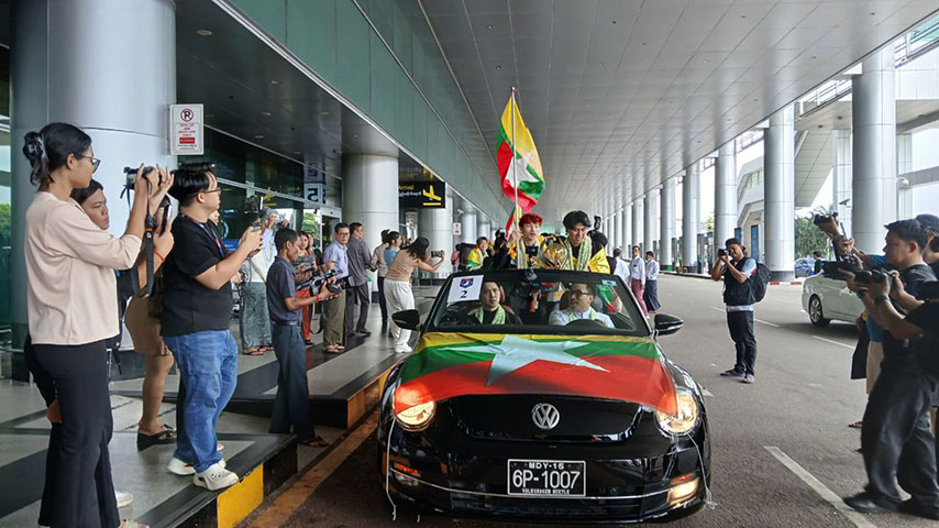 PUBG Esports ကမ္ဘာ့ချန်ပီယံ Yangon Galacticos အသင်းသားများ မြန်မာနိုင်ငံ ပြန်ရောက်