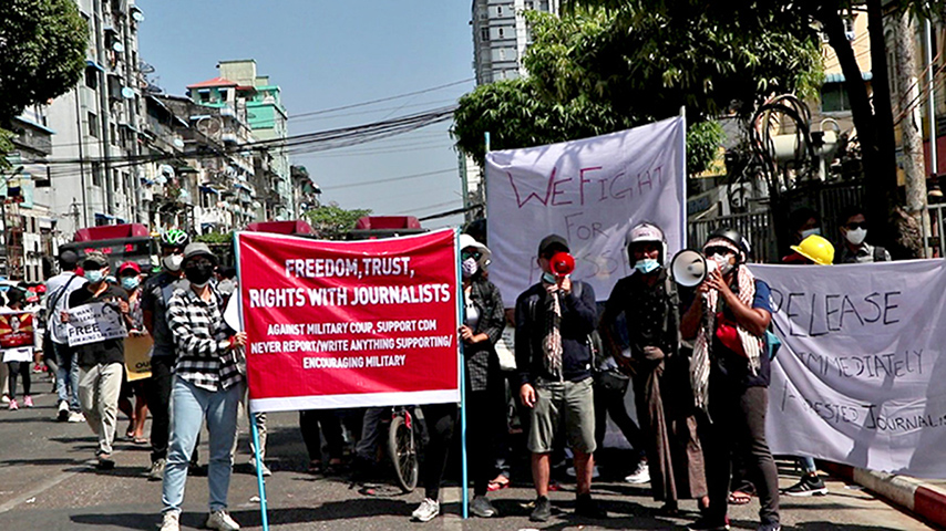စစ်အုပ်စု၏ တရားမဝင်ရွေးကောက်ပွဲကို   လွတ်လပ်သော မြန်မာသတင်းမီဒီယာကောင်စီ ကန့်ကွက်