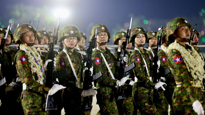 အမျိုးသမီးစစ်မှုထမ်းသင်တန်း အပတ်စဉ် ၁ စတင်ဖွင့်လှစ်