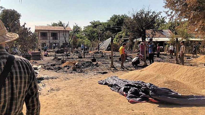 စစ်ကိုင်းတိုင်းရှိ စစ်အုပ်ချုပ်ရေးကြေညာထားသည့် မြို့များကို စစ်တပ်က စစ်ကြောင်းထိုး