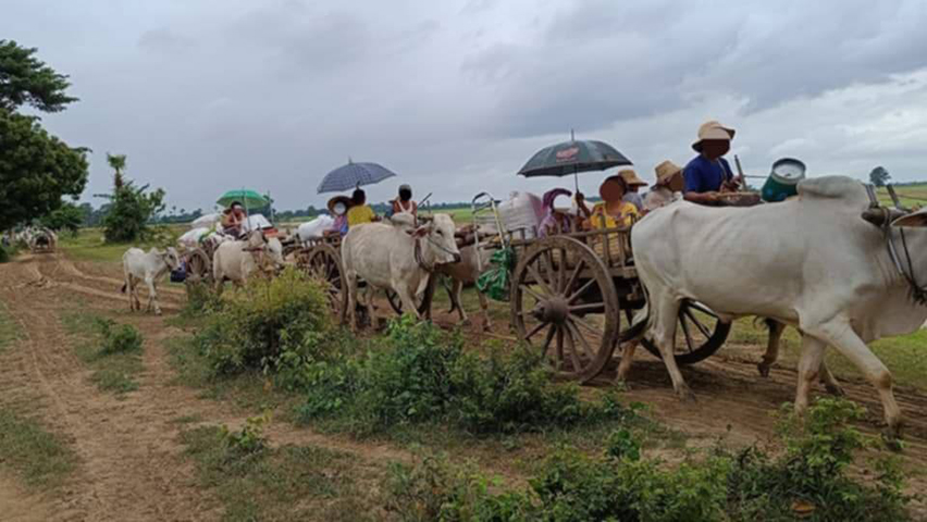 ကနီမြို့နယ်တွင် စစ်ကြောင်းထိုးလာသဖြင့် ဒေသခံထောင်နှင့်ချီ တိမ်းရှောင်