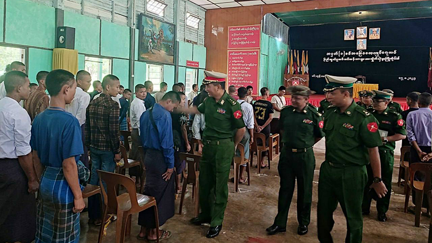 ကြံ့ခိုင်ရေးရုံး ပေါက်ကွဲမှုဖြစ်ပြီးနောက် ဖမ်းဆီးခံရသူ ၂ ဦး စစ်သင်တန်း တက်နေရ